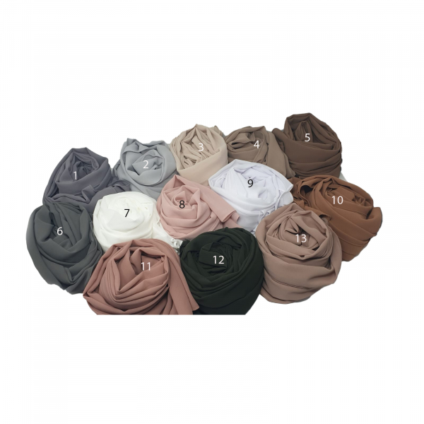 XXL Crepe/Chiffon Sjaal