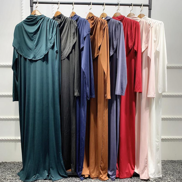 Donker roze Gebedskleding Jurk / Abaya XL