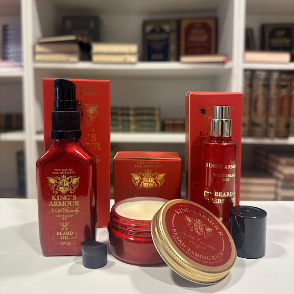 Kings Armour Professionele Baardverzorginspakket Beard Oil Beard Balm Beard Perfume